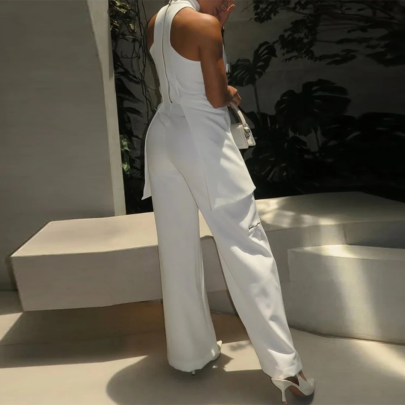 Peek A Boo Halter Pant Set
