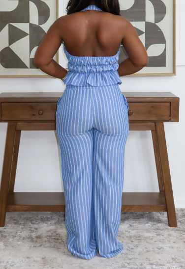 Talia Linen Pants Set