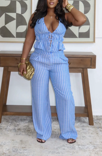 Talia Linen Pants Set