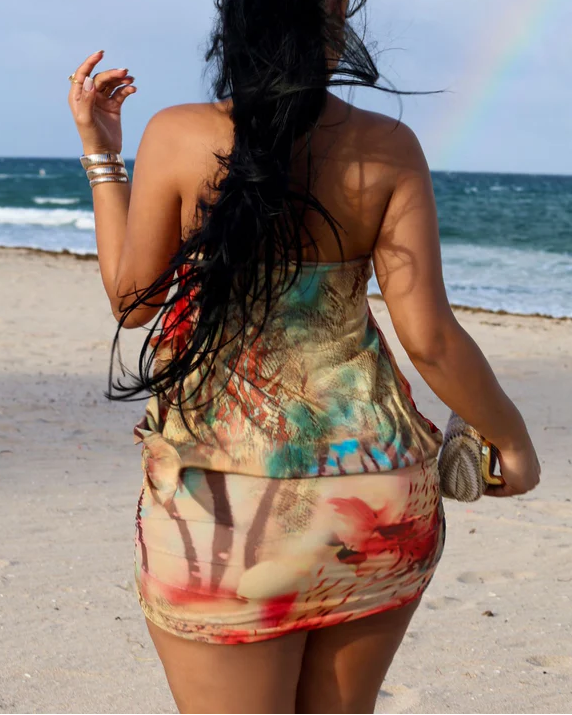 Kairo Draped Tube Mini Dress