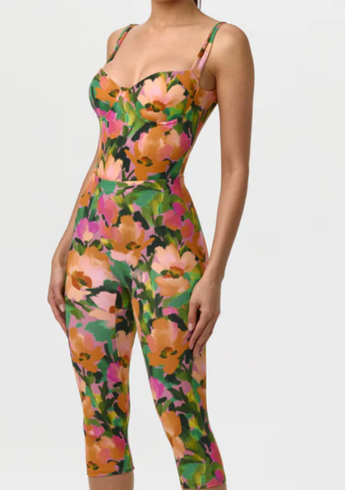 Garden Print Capri Legging