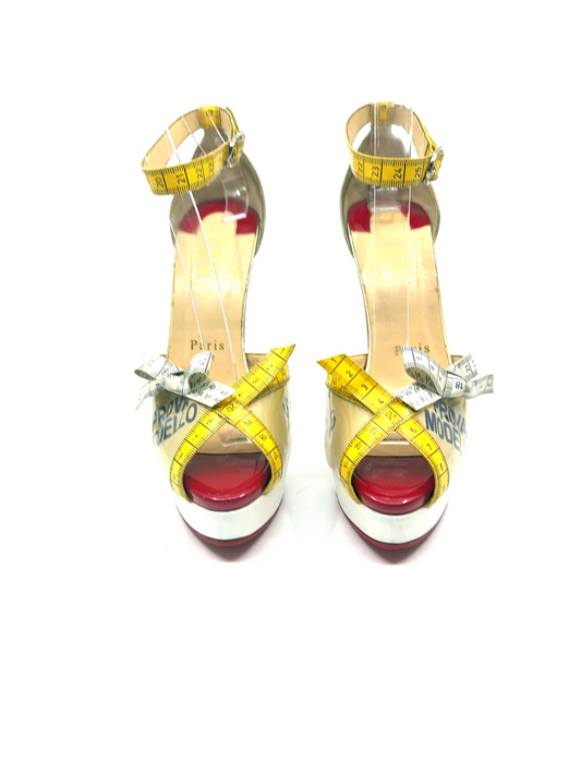 Measuring Tape Fish-Mouth Stilettos