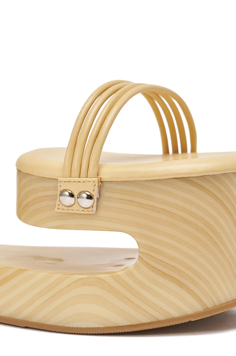 Ankle-Strap Hollow Wedge Platform Sandals