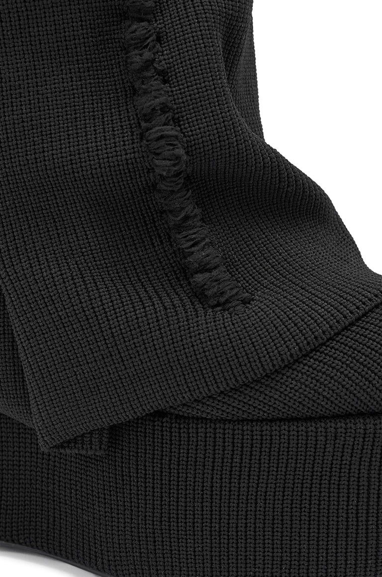 Knit Fold-Over Platform Boots