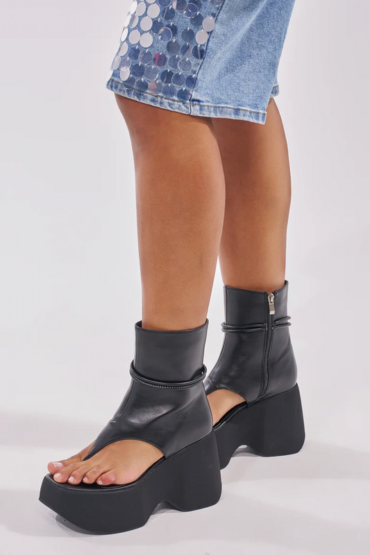 Open Toe Sandal Flatform Sandal Boot