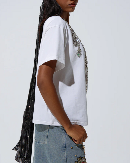 Too Deep Rhinestone Tee
