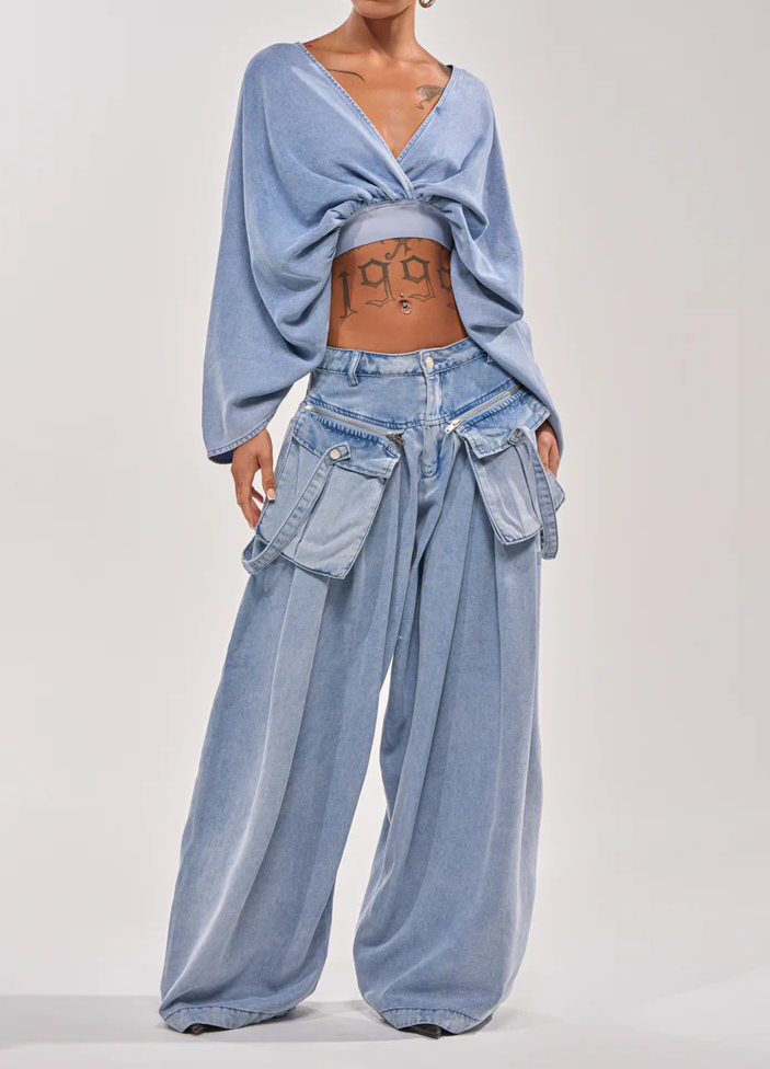 Drifting Away Cargo Denim