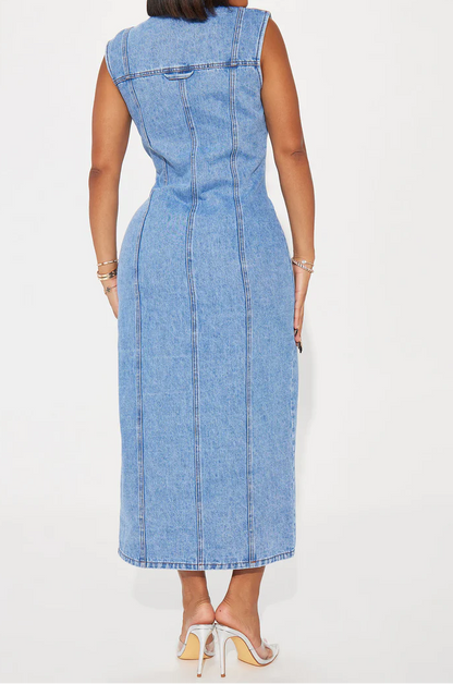 Tallahassee Denim Maxi Dress