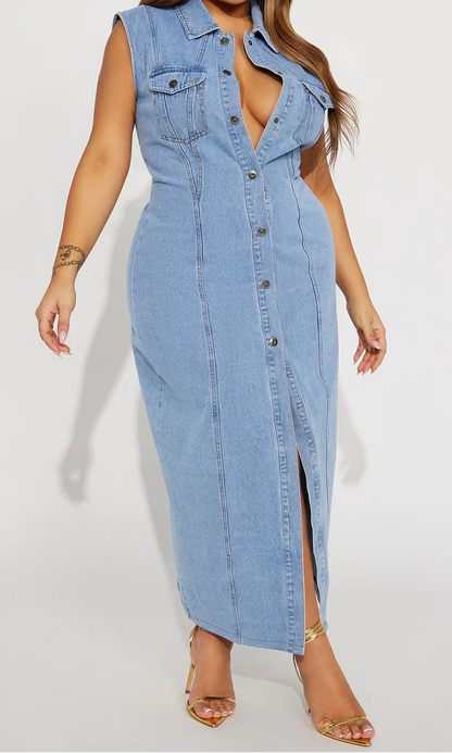 Tallahassee Denim Maxi Dress