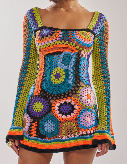 Paradise Found Knit Mini Dress