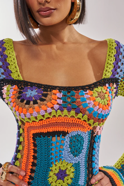 Paradise Found Knit Mini Dress