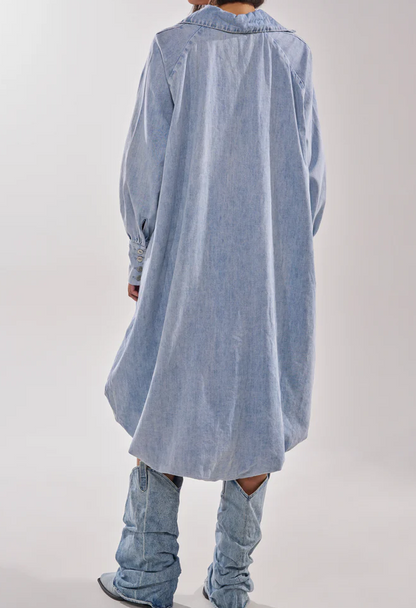 Denim High-Low Dress