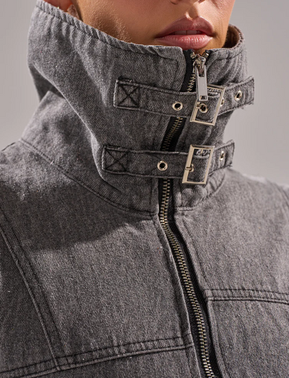 Keep You Waiting Denim Vest