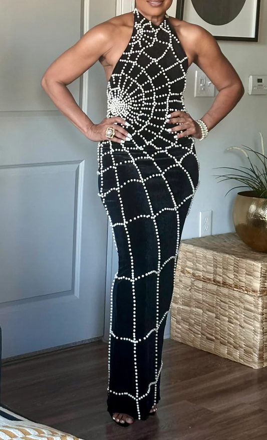 World Of Pearls Maxi Dress