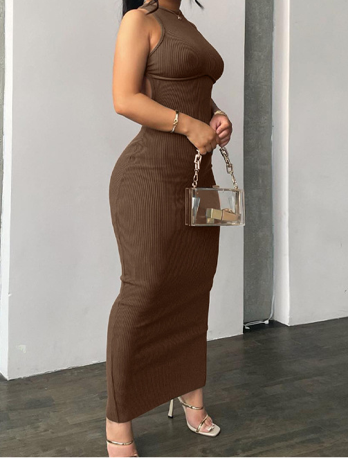 Fitted Casual Long Dress