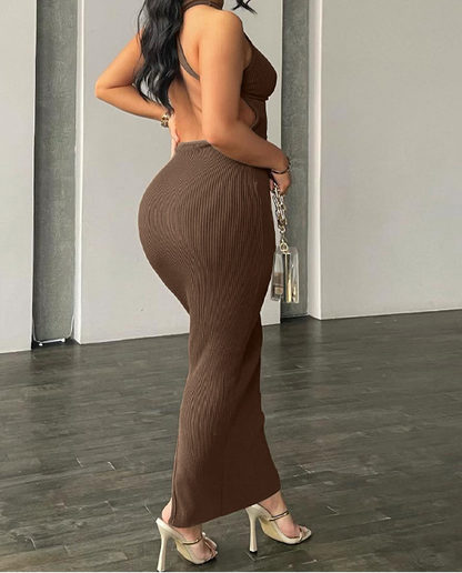 Fitted Casual Long Dress