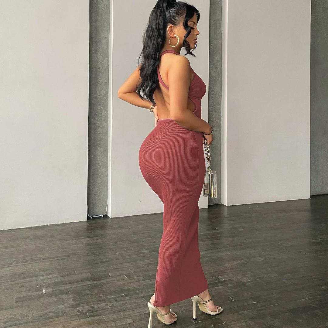 Fitted Casual Long Dress