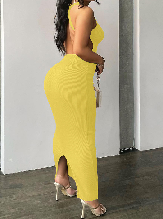 Fitted Casual Long Dress