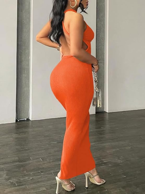 Fitted Casual Long Dress
