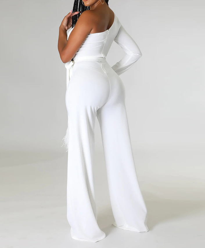 One-Shoulder Strapless Jumpsuit
