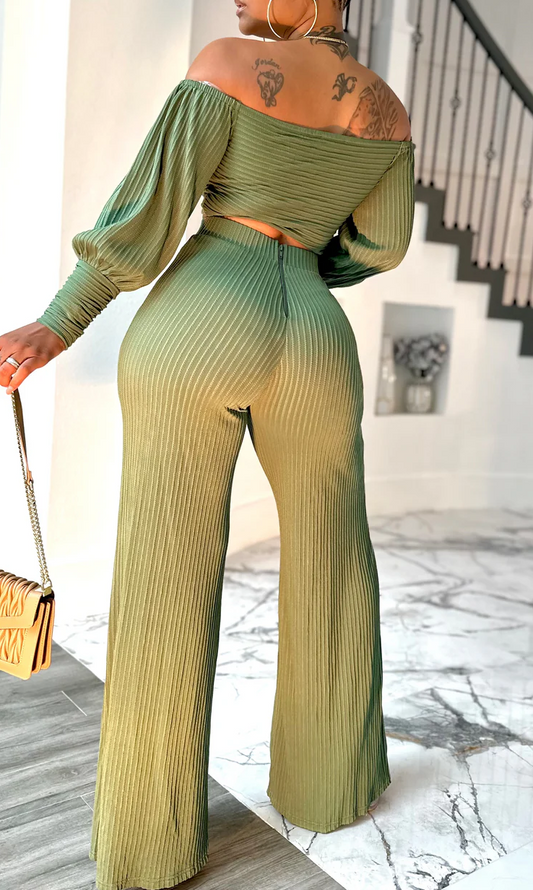 Early Spring Long-Sleeved Two-Piece Set