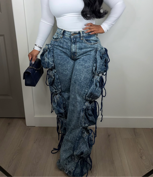 Stylish Straight-Leg Trousers With Multiple Pockets