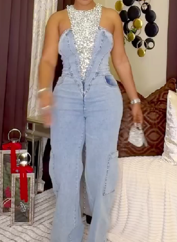 Diamond Necklace Jumpsuit