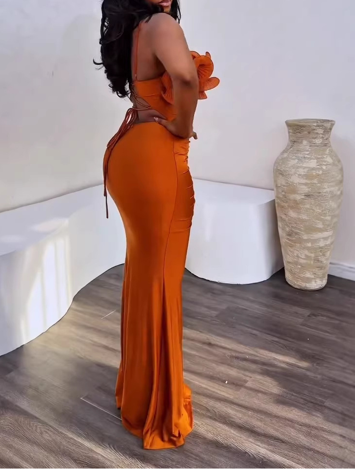 Cinna Ruffle Maxi Dress