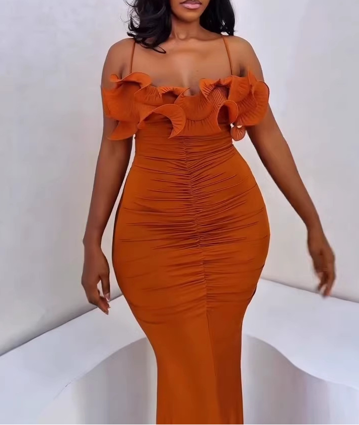 Cinna Ruffle Maxi Dress