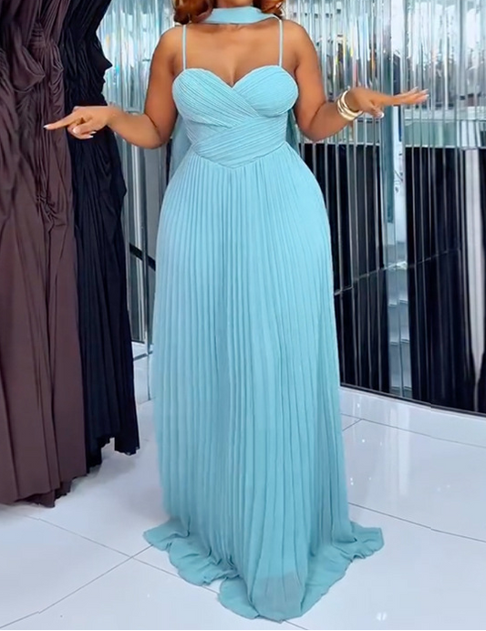 Macy Pleat Maxi Dress