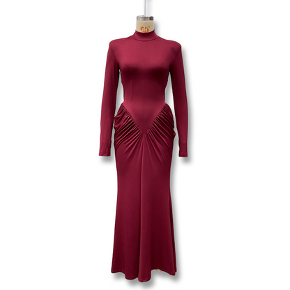 Jasmine Shoulder Padded Bandage Dress