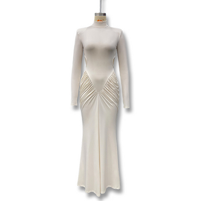 Jasmine Shoulder Padded Bandage Dress