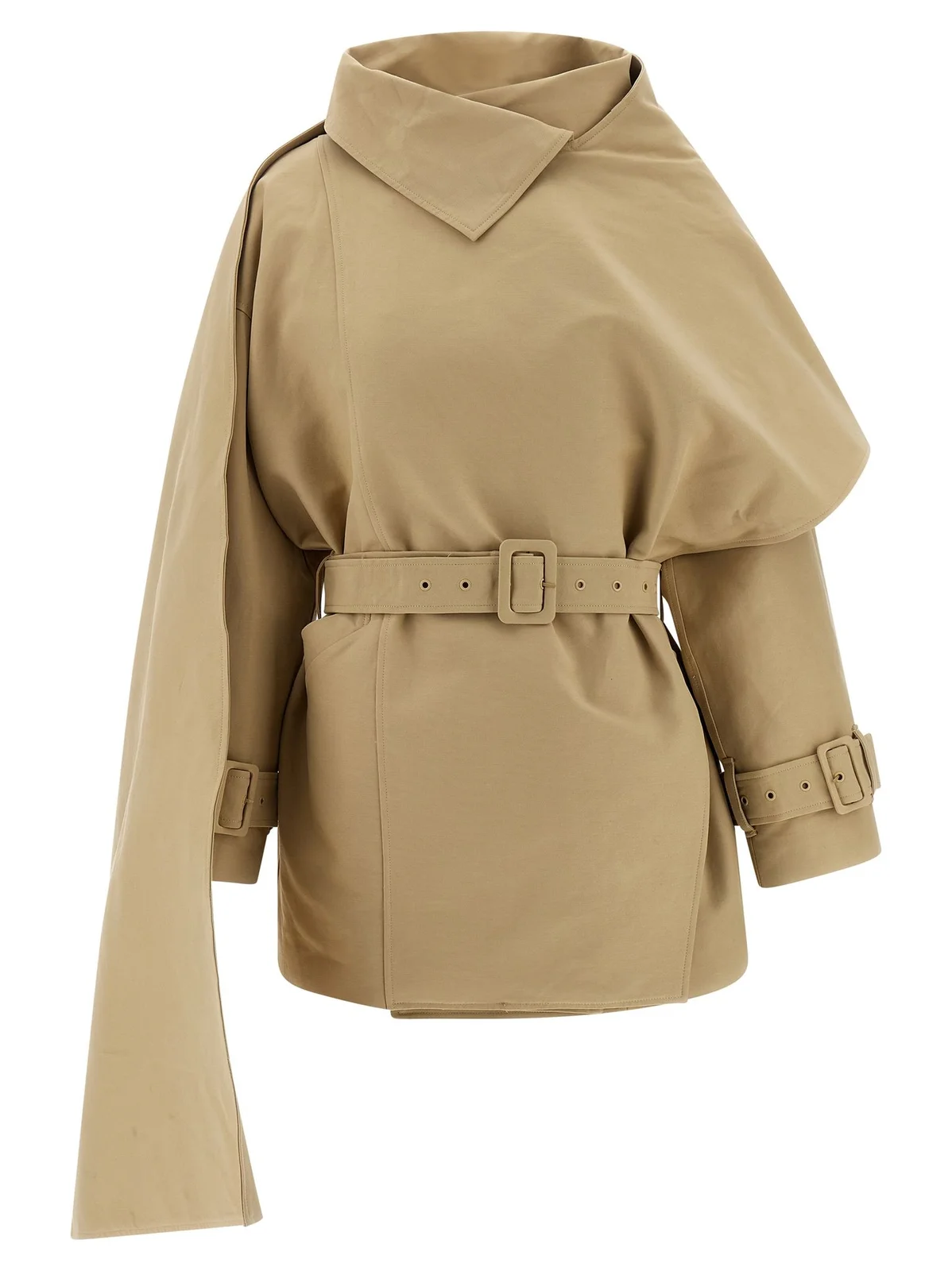 Mini Scarf Short Spring Trench Coat