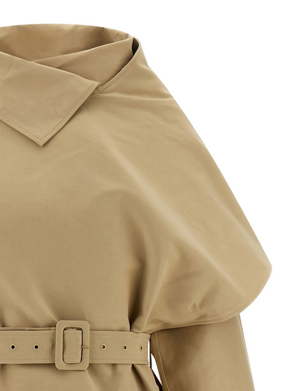 Mini Scarf Short Spring Trench Coat