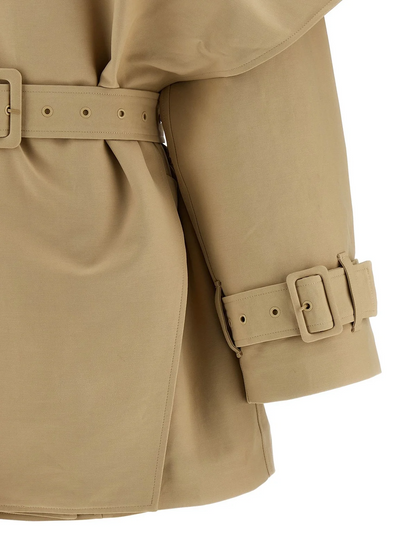 Mini Scarf Short Spring Trench Coat
