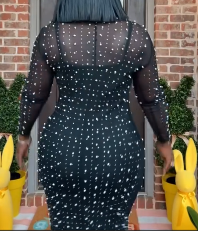 Pearl-Embellished Long Cover Up & Maxi Dress