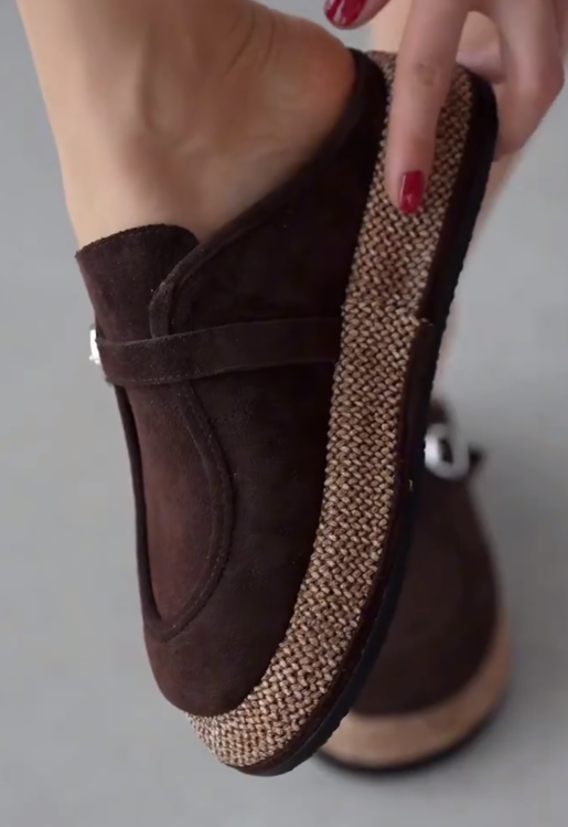Straw Platform Casual Mules