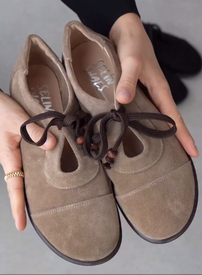 Genuine Leather Lace-Up Full-Coverage Birkenstocks