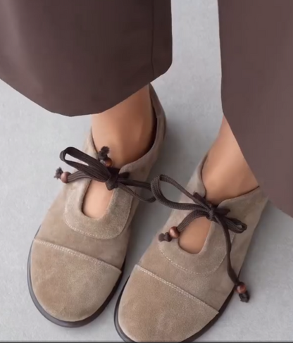 Genuine Leather Lace-Up Full-Coverage Birkenstocks