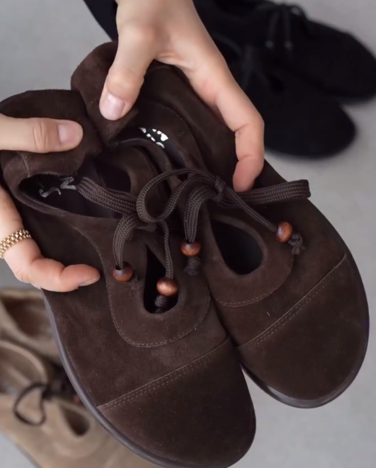 Genuine Leather Lace-Up Full-Coverage Birkenstocks