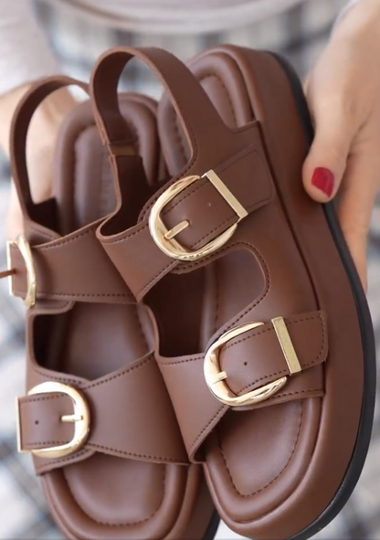 Soft and Comfortable Square-Toe Beach Sandals