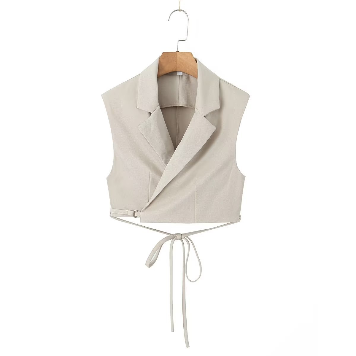 Guess Who V Neck Collared Blouse & Straight-Leg Trousers Suit