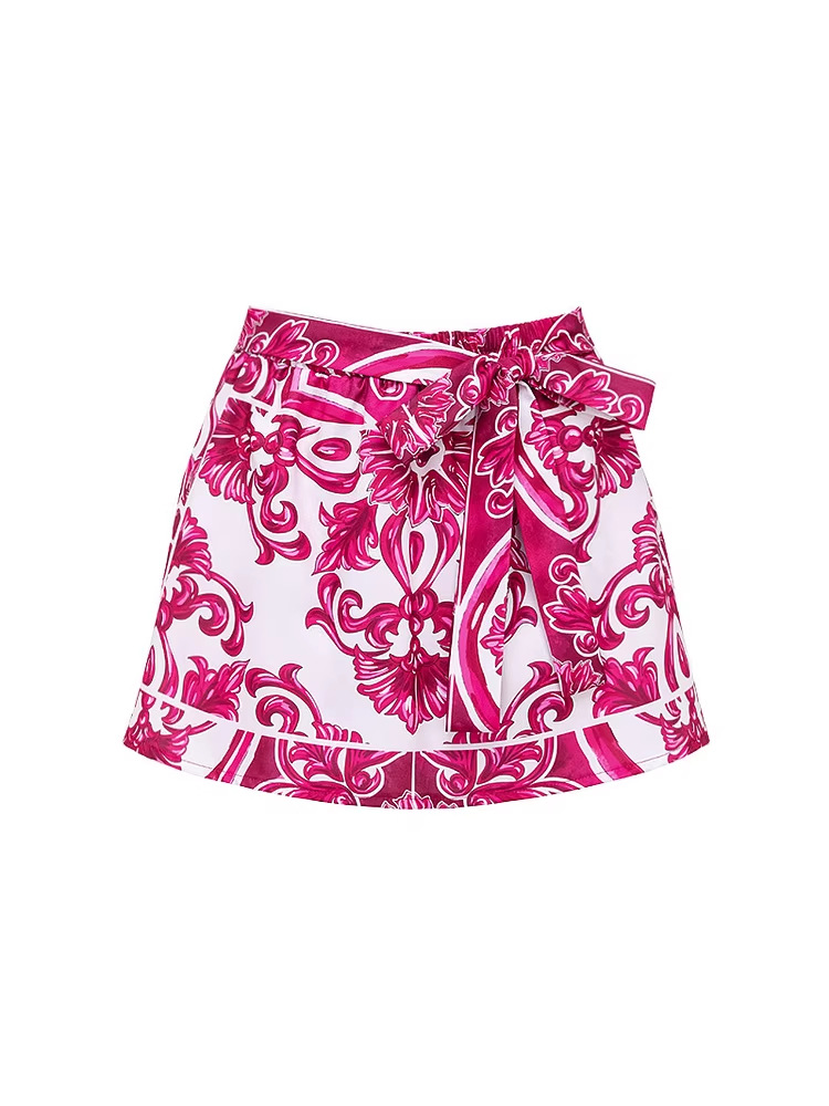 Porcelain Jade Buckle Swimsuit Set