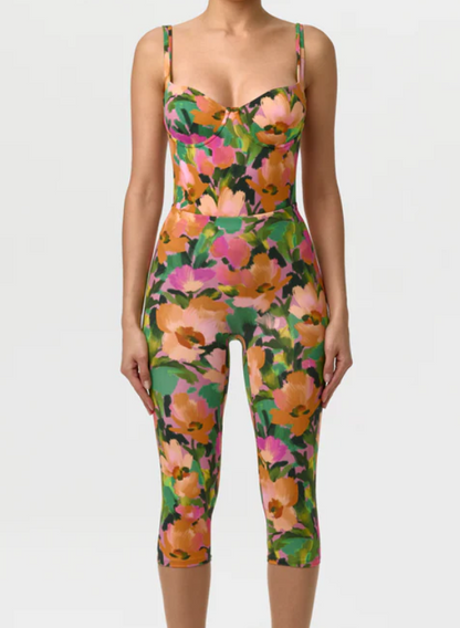 Garden Print Capri Legging