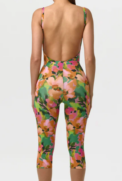 Garden Print Capri Legging