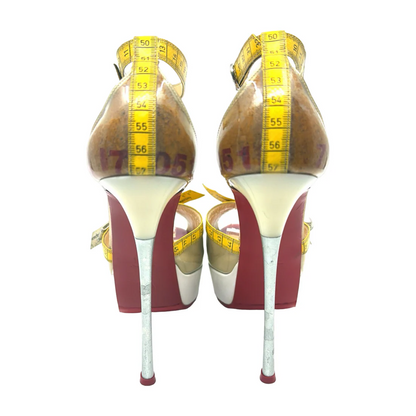 Measuring Tape Fish-Mouth Stilettos