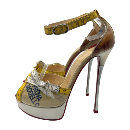 Measuring Tape Fish-Mouth Stilettos