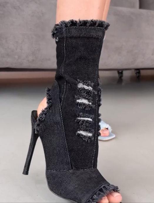 High-Heeled Ankle Boot