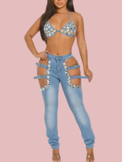 Diamond Denim Suit