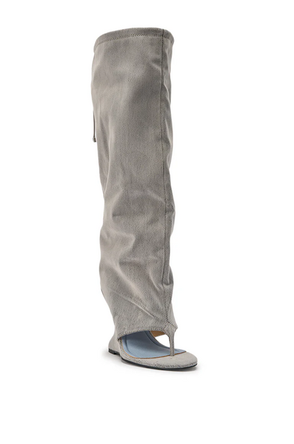 Grey Wedge Gladiator Sandal